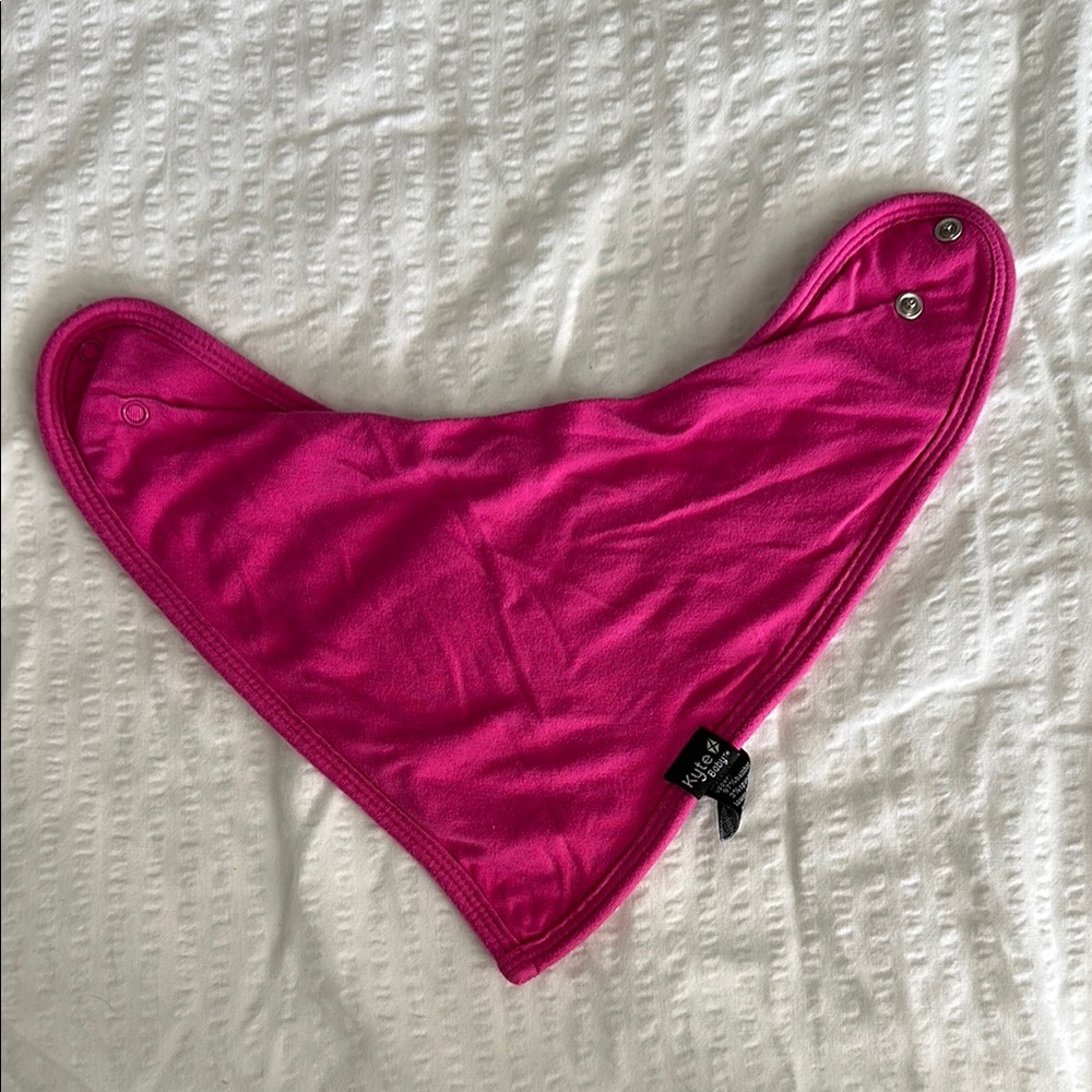 Kyte baby bib in raspberry